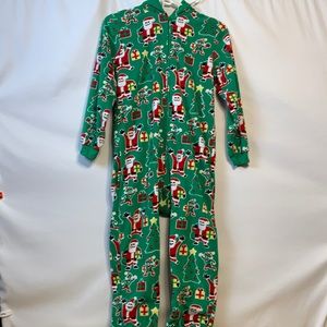 One piece hooded Christmas pj’s